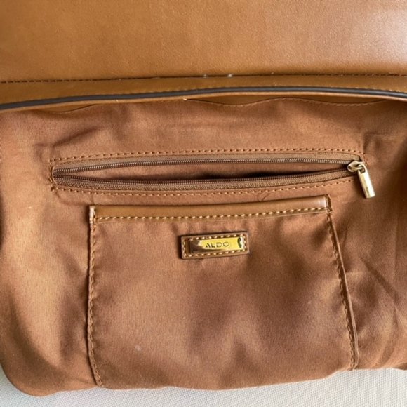 Aldo Light Brown Satchel Handbag and Crossbody Bag - Picture 11 of 12
